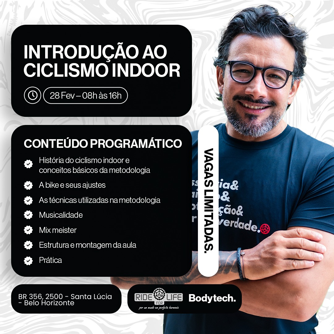Curso Introdução ao Ciclismo Indoor - PRESENCIAL